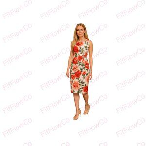 En Focus Studio Floral Sheath Dress | Size 4 | NWT | Work to Event